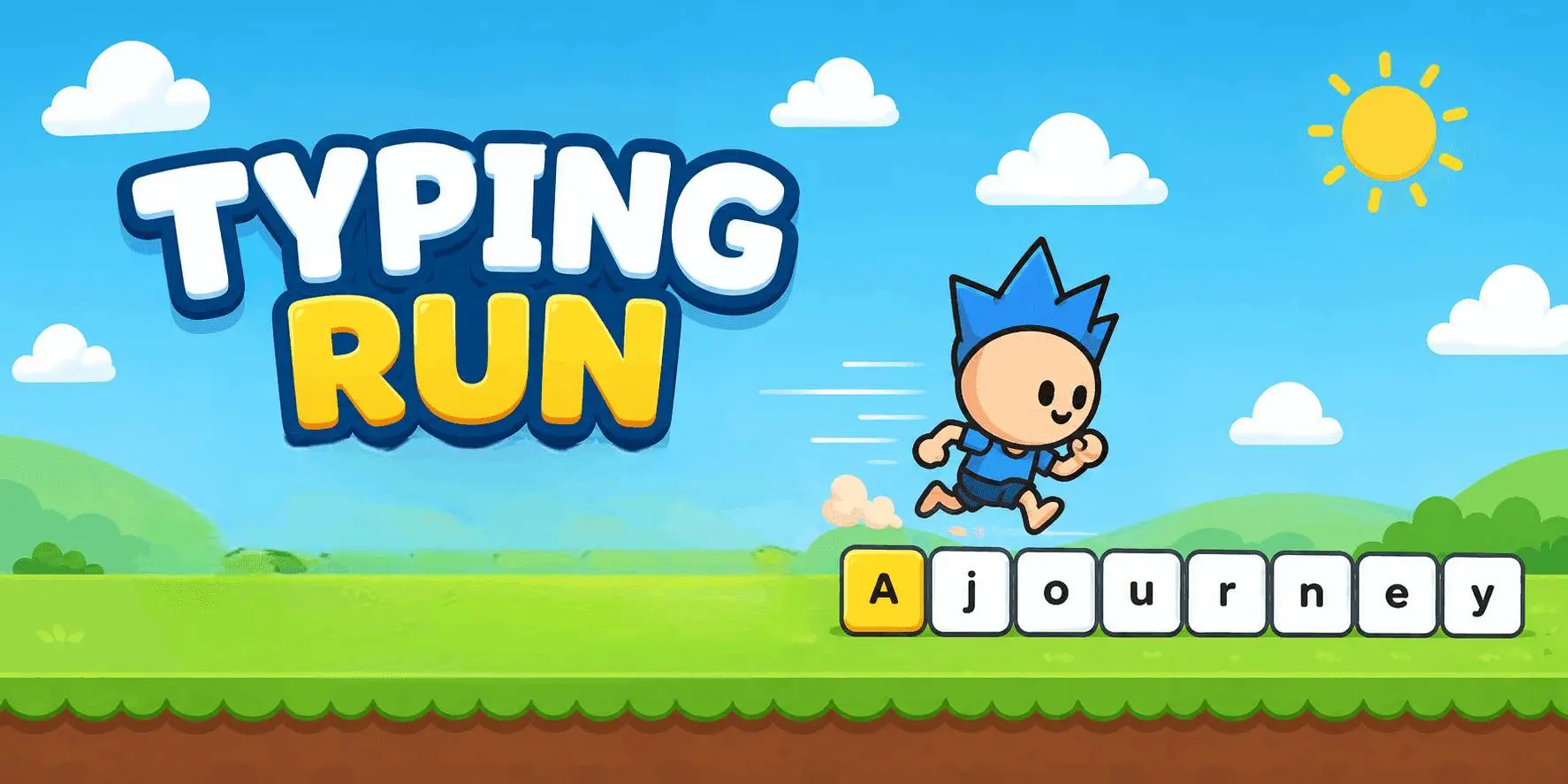 TypeRunner — Side-scrolling jump and run typing game